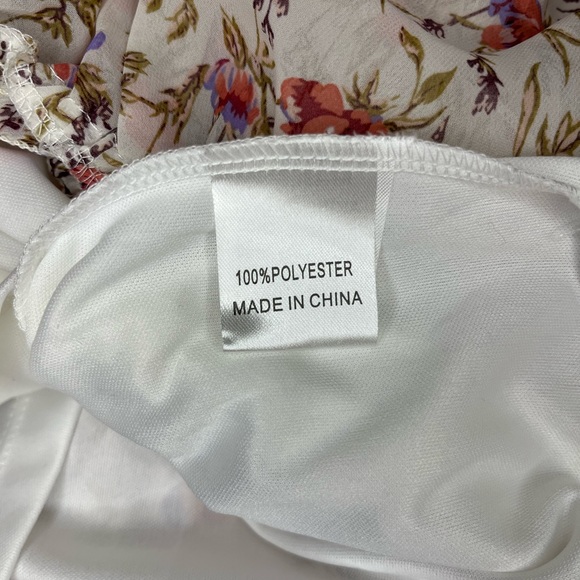 Princess Polly Floral Smocked Ruffle Layered Skirt Long Sleeve Dress ~ Size 8 - Picture 11 of 12